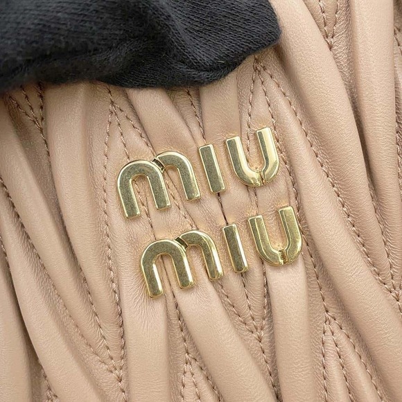 Miu Miu Matelassé Leather Tote Bag Handbag - Picture 11 of 11